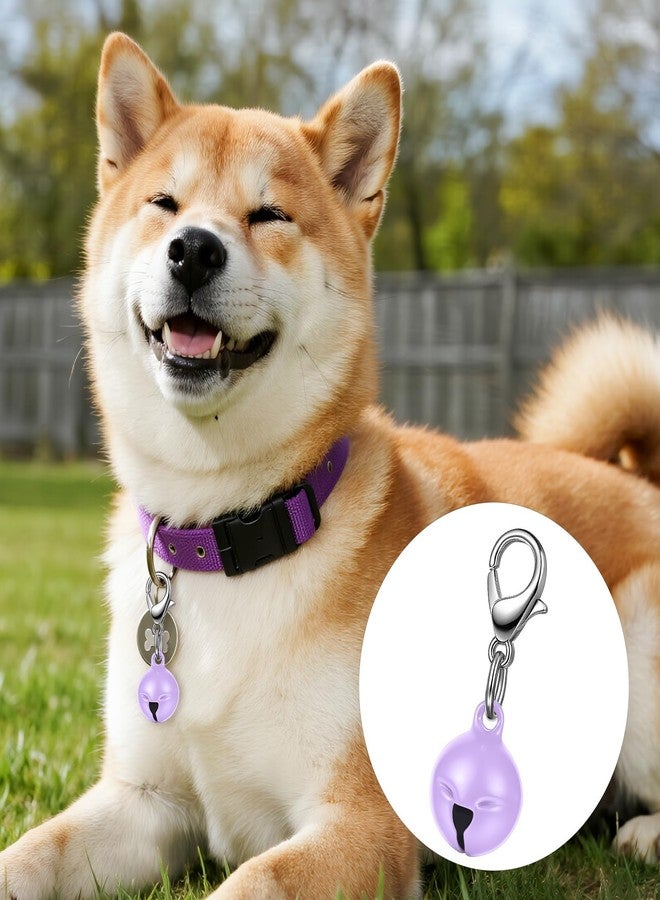 Larrel 14 Pcs Pet Bell, Small Dog Collar Bell with Key Rings Clasps Cat Collar Charms Pet Pendant Accessories for Small Animal Dog Goat Puppy Kitty Pets Training to go Outside 1/2-Inch (Colourful) - Image 5